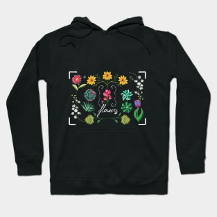 Blackboard Flowers Hoodie